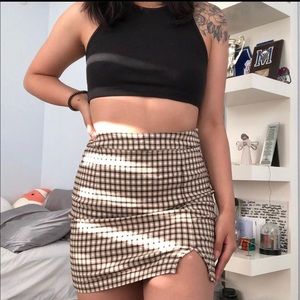 Plaid Mini Skirt